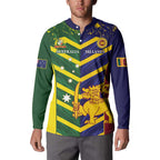 Custom Sri Lanka And Australia Cricket Button Sweatshirt 2025 The Lions Baggy Greens Together