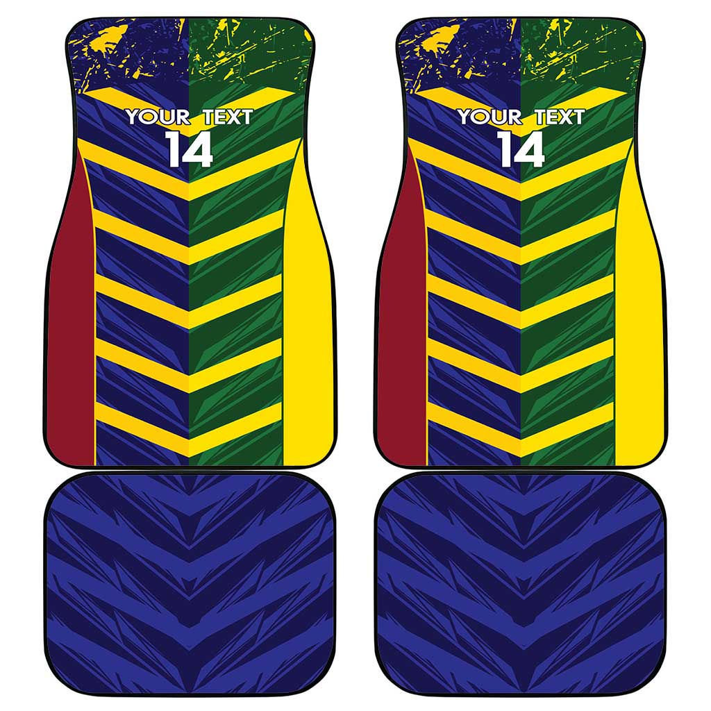 Custom Sri Lanka And Australia Cricket Car Mats 2025 The Lions Baggy Greens Together