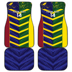 Custom Sri Lanka And Australia Cricket Car Mats 2025 The Lions Baggy Greens Together