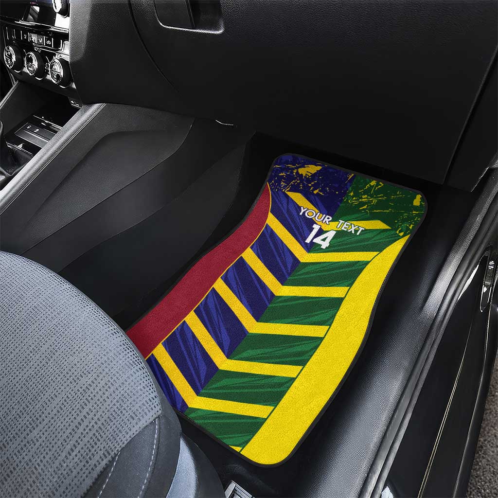 Custom Sri Lanka And Australia Cricket Car Mats 2025 The Lions Baggy Greens Together