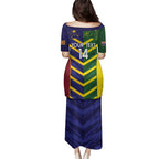 Custom Sri Lanka And Australia Cricket Family Matching Puletasi and Hawaiian Shirt 2025 The Lions Baggy Greens Together