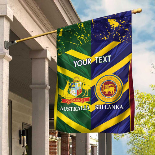 Custom Sri Lanka And Australia Cricket Garden Flag 2025 The Lions Baggy Greens Together