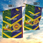 Custom Sri Lanka And Australia Cricket Garden Flag 2025 The Lions Baggy Greens Together