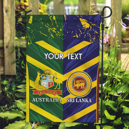 Custom Sri Lanka And Australia Cricket Garden Flag 2025 The Lions Baggy Greens Together