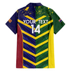 Custom Sri Lanka And Australia Cricket Hawaiian Shirt 2025 The Lions Baggy Greens Together