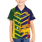 Custom Sri Lanka And Australia Cricket Hawaiian Shirt 2025 The Lions Baggy Greens Together