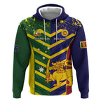 Custom Sri Lanka And Australia Cricket Hoodie 2025 The Lions Baggy Greens Together