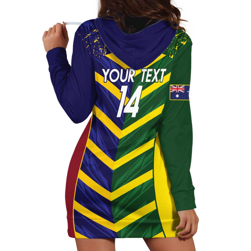 Custom Sri Lanka And Australia Cricket Hoodie Dress 2025 The Lions Baggy Greens Together