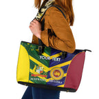Custom Sri Lanka And Australia Cricket Leather Tote Bag 2025 The Lions Baggy Greens Together