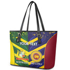 Custom Sri Lanka And Australia Cricket Leather Tote Bag 2025 The Lions Baggy Greens Together
