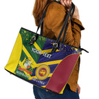 Custom Sri Lanka And Australia Cricket Leather Tote Bag 2025 The Lions Baggy Greens Together