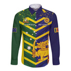 Custom Sri Lanka And Australia Cricket Long Sleeve Button Shirt 2025 The Lions Baggy Greens Together