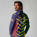 Custom Sri Lanka And Australia Cricket Long Sleeve Polo Shirt 2025 The Lions Baggy Greens Together