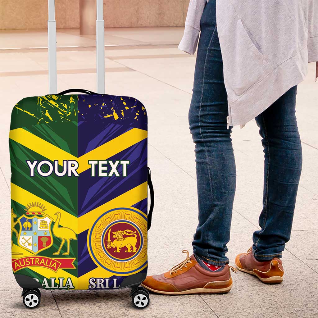 Custom Sri Lanka And Australia Cricket Luggage Cover 2025 The Lions Baggy Greens Together