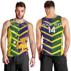 Custom Sri Lanka And Australia Cricket Men Tank Top 2025 The Lions Baggy Greens Together