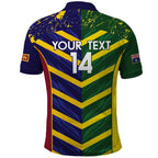 Custom Sri Lanka And Australia Cricket Polo Shirt 2025 The Lions Baggy Greens Together