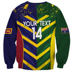 Custom Sri Lanka And Australia Cricket Sweatshirt 2025 The Lions Baggy Greens Together