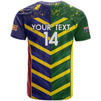 Custom Sri Lanka And Australia Cricket T Shirt 2025 The Lions Baggy Greens Together