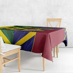 Custom Sri Lanka And Australia Cricket Tablecloth 2025 The Lions Baggy Greens Together