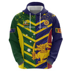 Custom Sri Lanka And Australia Cricket Zip Hoodie 2025 The Lions Baggy Greens Together