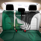 Custom New Zealand And Pakistan Cricket Back Car Seat Cover 2025 Black Cap Shaheens Together