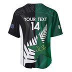 Custom New Zealand And Pakistan Cricket Baseball Jersey 2025 Black Cap Shaheens Together