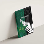 Custom New Zealand And Pakistan Cricket Canvas Wall Art 2025 Black Cap Shaheens Together