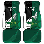 Custom New Zealand And Pakistan Cricket Car Mats 2025 Black Cap Shaheens Together