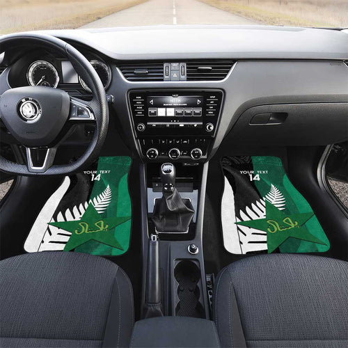 Custom New Zealand And Pakistan Cricket Car Mats 2025 Black Cap Shaheens Together