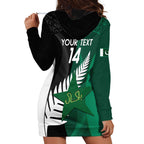 Custom New Zealand And Pakistan Cricket Hoodie Dress 2025 Black Cap Shaheens Together