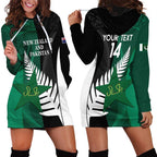 Custom New Zealand And Pakistan Cricket Hoodie Dress 2025 Black Cap Shaheens Together
