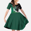 Custom New Zealand And Pakistan Cricket Kid Short Sleeve Dress 2025 Black Cap Shaheens Together