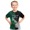 Custom New Zealand And Pakistan Cricket Kid T Shirt 2025 Black Cap Shaheens Together