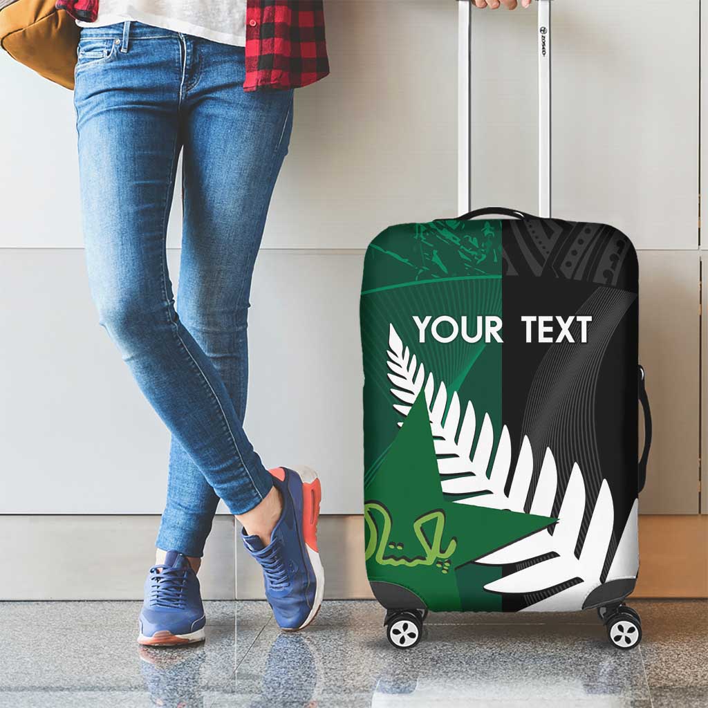 Custom New Zealand And Pakistan Cricket Luggage Cover 2025 Black Cap Shaheens Together