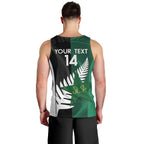 Custom New Zealand And Pakistan Cricket Men Tank Top 2025 Black Cap Shaheens Together