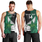 Custom New Zealand And Pakistan Cricket Men Tank Top 2025 Black Cap Shaheens Together