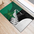 Custom New Zealand And Pakistan Cricket Rubber Doormat 2025 Black Cap Shaheens Together