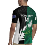 Custom New Zealand And Pakistan Cricket Rugby Jersey 2025 Black Cap Shaheens Together