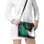 Custom New Zealand And Pakistan Cricket Shoulder Handbag 2025 Black Cap Shaheens Together