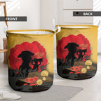 Australia Two-up Pennies ANZAC Day Laundry Basket Slouch Hat Last Post With Poppy