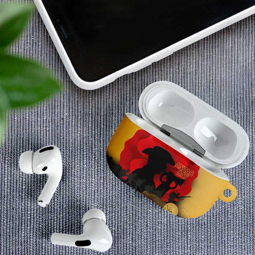 Australia Two-up Pennies ANZAC Day AirPods Case Slouch Hat Last Post With Poppy