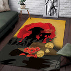 Australia Two-up Pennies ANZAC Day Area Rug Slouch Hat Last Post With Poppy
