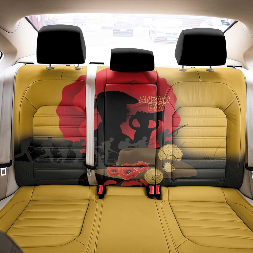 Australia Two-up Pennies ANZAC Day Back Car Seat Cover Slouch Hat Last Post With Poppy