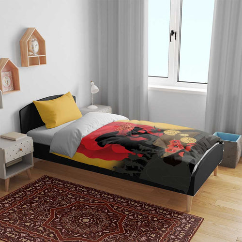Australia Two-up Pennies ANZAC Day Bedding Set Slouch Hat Last Post With Poppy
