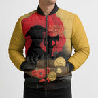 Australia Two-up Pennies ANZAC Day Bomber Puffer Jacket Slouch Hat Last Post With Poppy