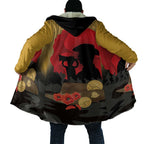 Australia Two-up Pennies ANZAC Day Cloak Slouch Hat Last Post With Poppy