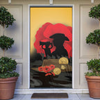 Australia Two-up Pennies ANZAC Day Door Cover Slouch Hat Last Post With Poppy