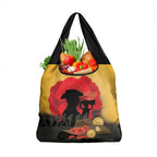 Australia Two-up Pennies ANZAC Day Grocery Bag Slouch Hat Last Post With Poppy