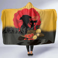 Australia Two-up Pennies ANZAC Day Hooded Blanket Slouch Hat Last Post With Poppy