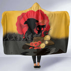 Australia Two-up Pennies ANZAC Day Hooded Blanket Slouch Hat Last Post With Poppy